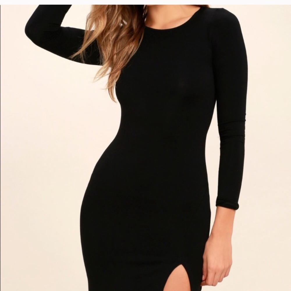 Lulu’s Body Con Long Sleeve Dress